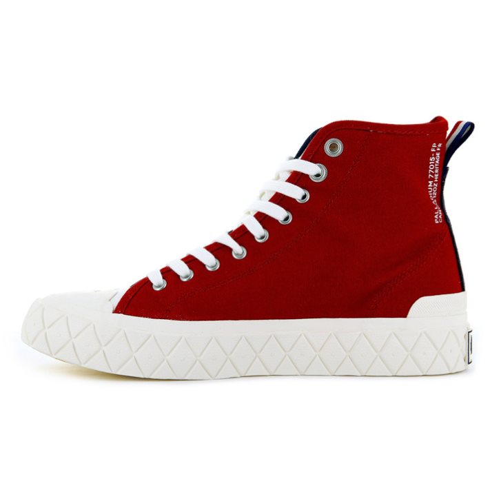 Dámské Tenisky Palladium Palla Ace Platene High Tops Tmavě Blankyt Červené | CZ GYF-65E